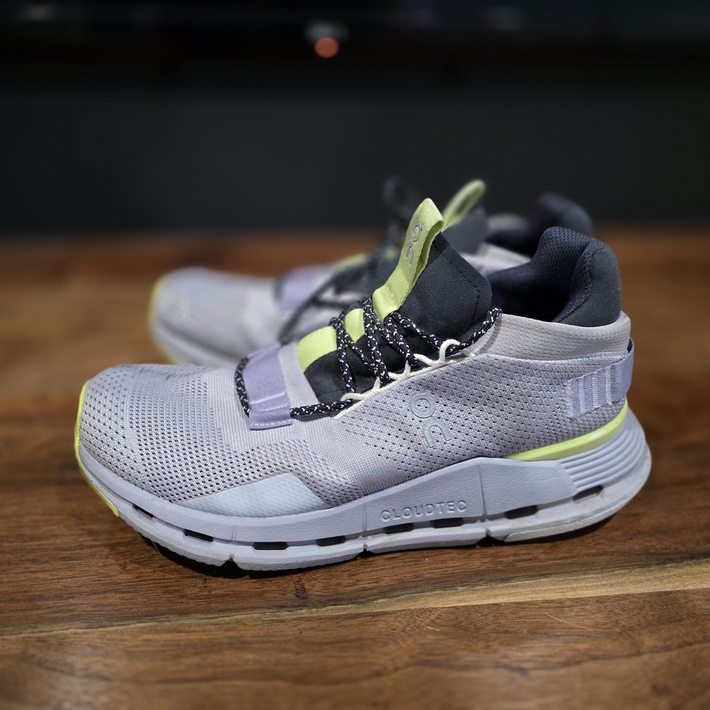 On Running Women's Athletic Shoes - Gray and Yellow